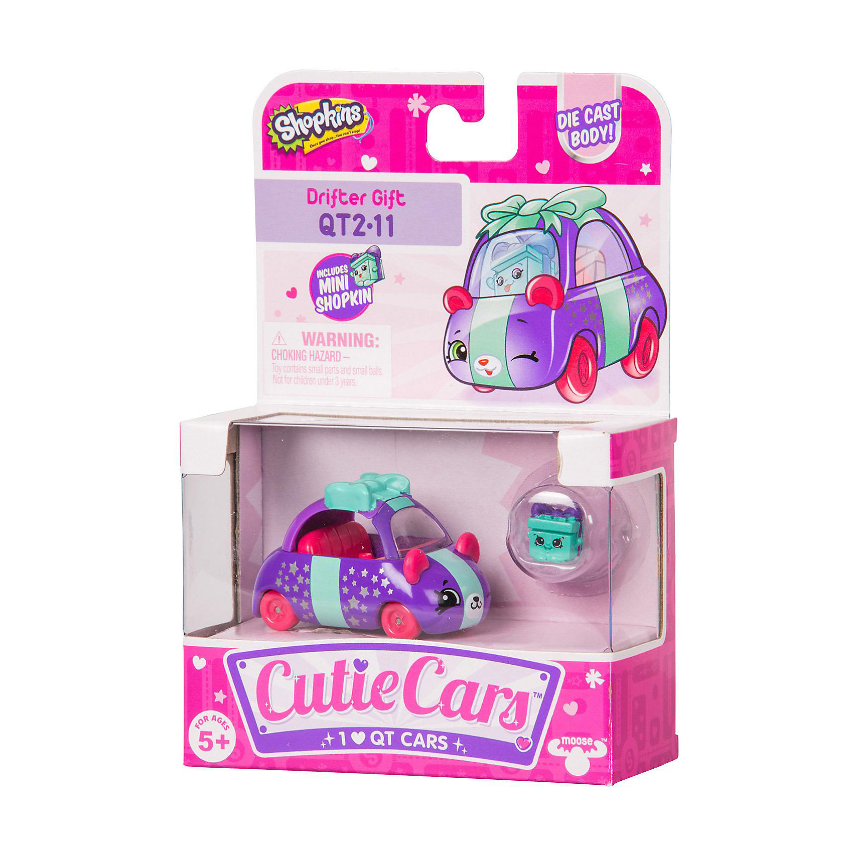 фото Машинка Moose "Cutie Car" Подарок с фигуркой Shopkins, 3 сезон