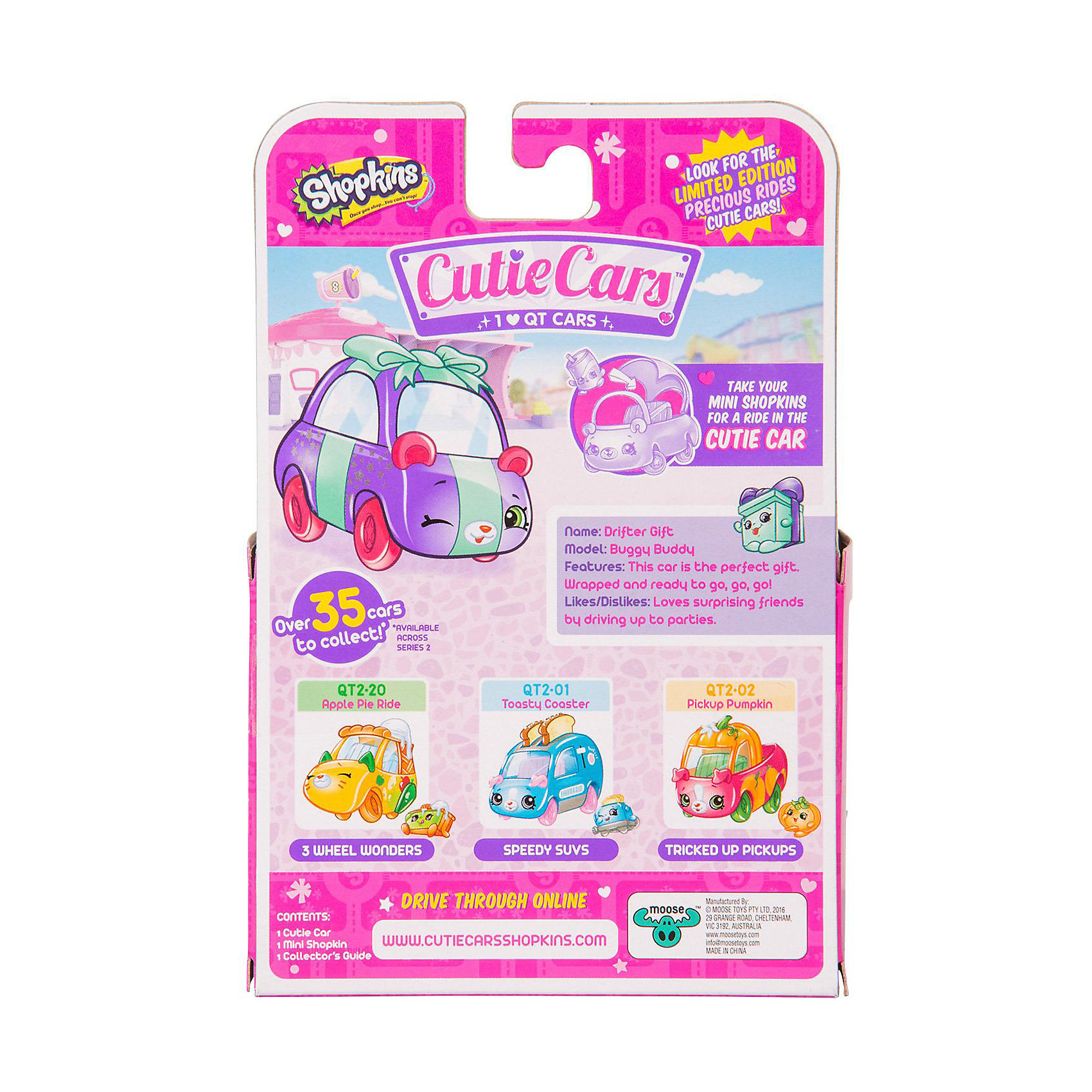 фото Машинка Moose "Cutie Car" Подарок с фигуркой Shopkins, 3 сезон