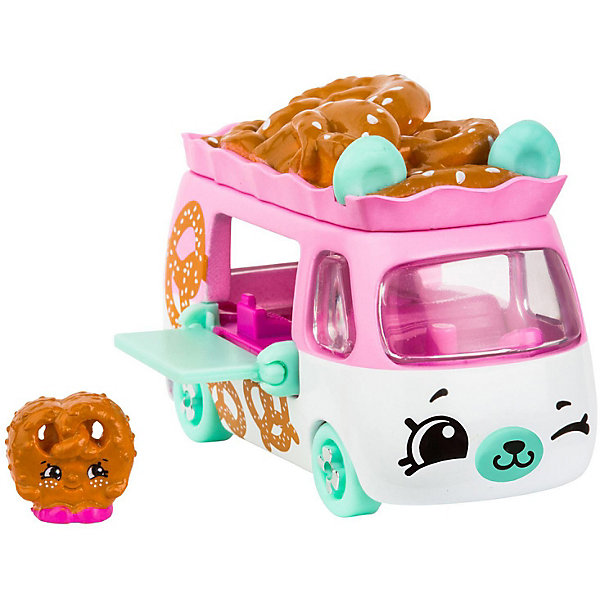 

Машинка Moose "Cutie Car" Кренделёк с фигуркой Shopkins, 3 сезон, Белый