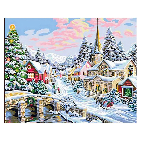 

Картина по номерам Color KIT "Зима-сказка", 40х50 см, Разноцветный