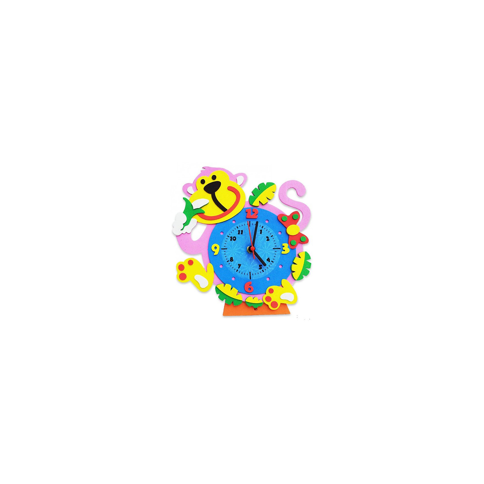 фото Набор для творчества Color KIT "Часы из фоамирана" Обезьянка, 24х24 см