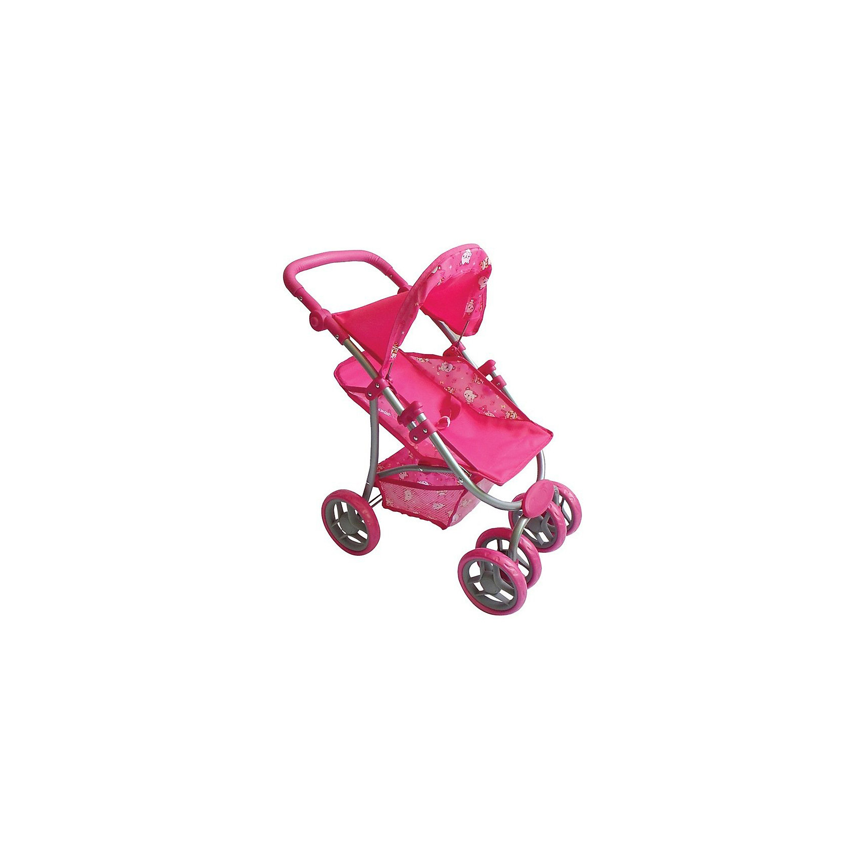 фото Коляска для кукол Buggy Boom Skyna, розовая/мишки