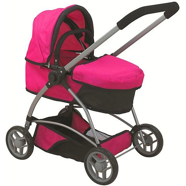 

Коляска для кукол Buggy Boom "Amidea", фуксия с чёрным, Schwarz/lila