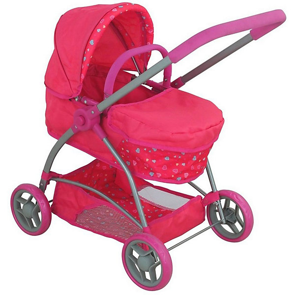 

Коляска для кукол Buggy Boom "Amidea", розовая, Розовый