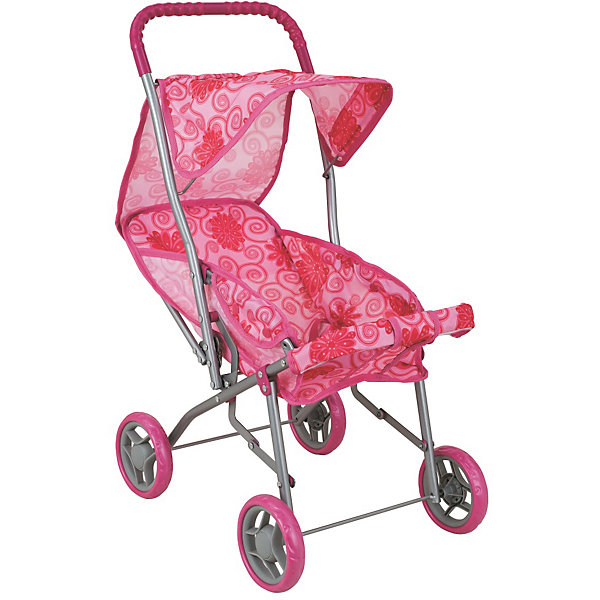 

Коляска для кукол Buggy Boom "Mixy", розовая, Розовый