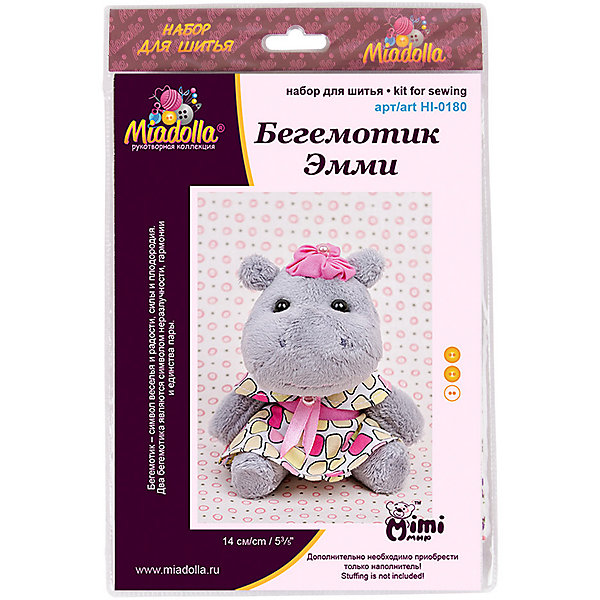 

Набор для шитья игрушек Miadolla "MiMi Мир" Бегемотик Эмми