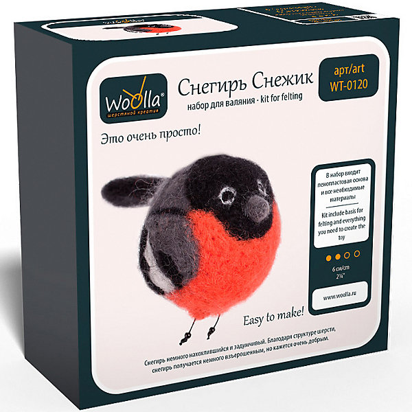 

Набор для валяния Woolla "Игрушки" Снегирь Снежик