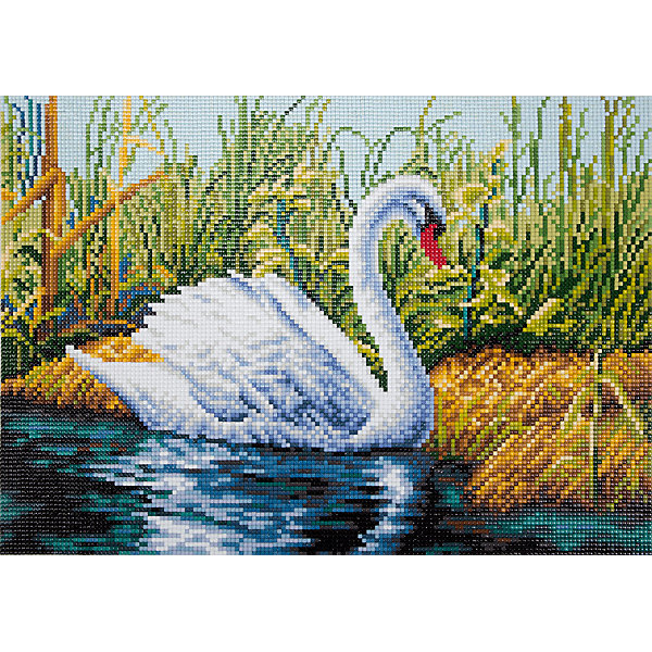 

Алмазная мозаика Фрея "Лебедь", 36х25,5 см