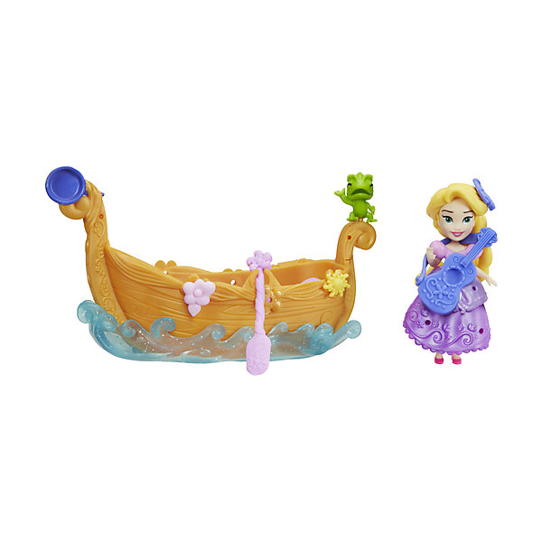 Игровой набор с мини-куклой Disney Princess Маленькое королевство Рапунцель и лодка Hasbro 10023494