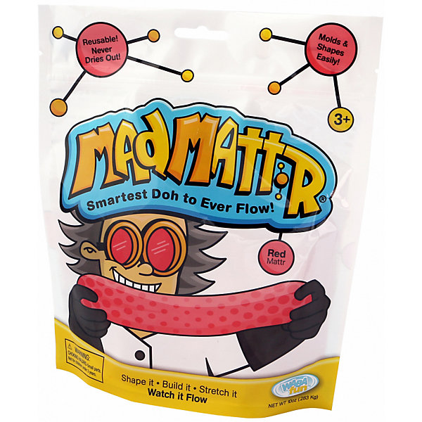 

Масса для лепки Mad Mattr, красная, Красный