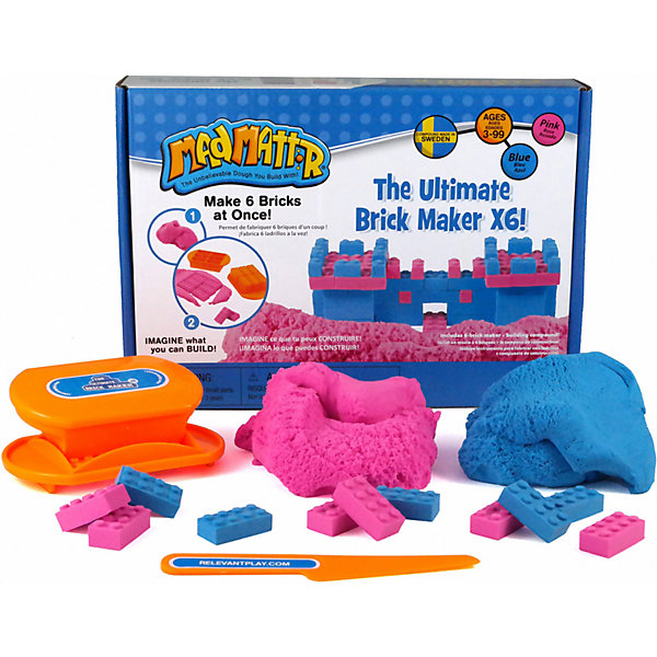 

Набор массы для лепки Mad Mattr "The Ultimate Brick Maker X6", с инструментами