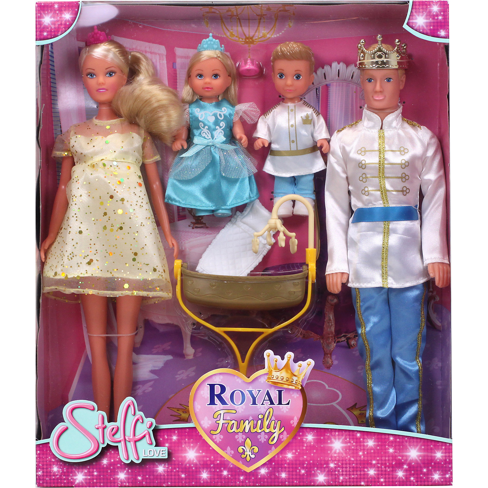 фото Игровой набор с куклами Simba "Steffi Love" Королевская семья Штеффи, Кевин, Еви, Тимми
