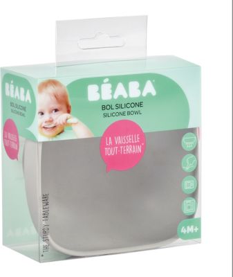 Тарелка из силикона Beaba Silicone suction bowl, серый, артикул:10076894 - Кормление малыша Тарелка из силикона Beaba Silicone suction bowl, серый, артикул:10076894 - Кормление малыша
