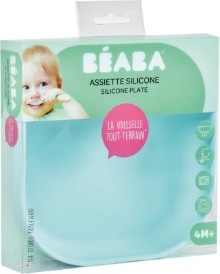 Тарелка из силикона Beaba Silicone suction plate, голубой, артикул:10076900 - Кормление малыша Тарелка из силикона Beaba Silicone suction plate, голубой, артикул:10076900 - Кормление малыша