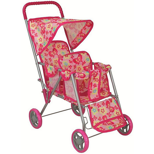 

Коляска для кукол Buggy Boom Mixy, розовая, Розовый