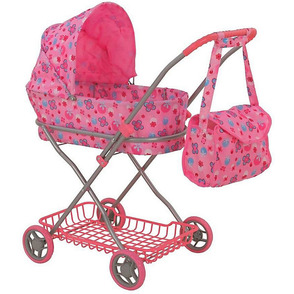 фото Коляска для кукол Buggy Boom Mixy, розовая