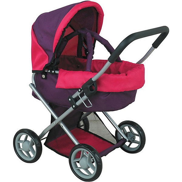 

Коляска для кукол Buggy Boom Infinia, розово-фиолетовая, Фиолетовый