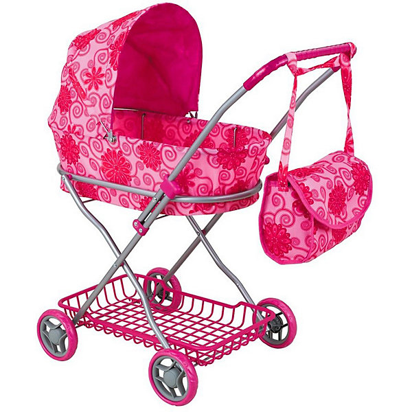 

Коляска для кукол Buggy Boom Mixy, розовая, Розовый
