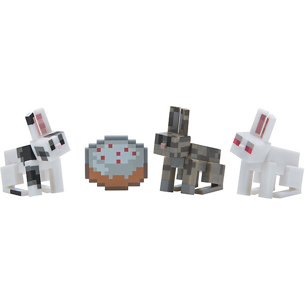 

Набор фигурок Jazwares "Minecraft" Chase Bunnies, 3 фигурки, Разноцветный