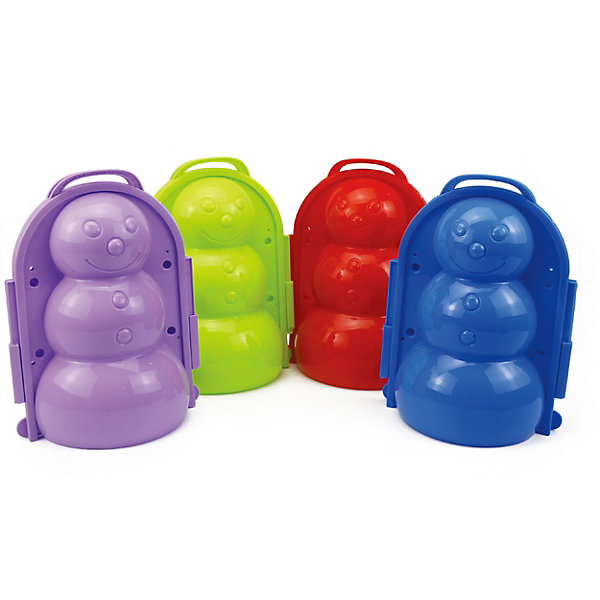 

Формочка для лепки снежков 1Toy, снеговик, Разноцветный