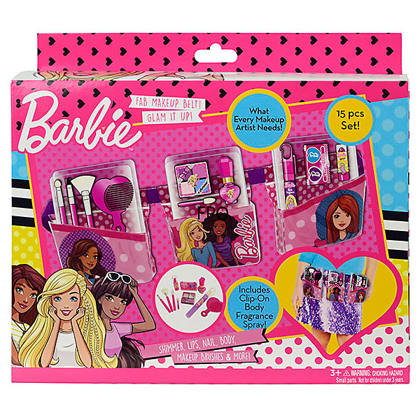 

Детская декоративная косметика Markwins "Barbie", с поясом визажиста