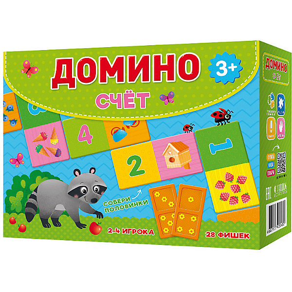 

Домино ГеоДом "Счет", 28 двухсторонних фишек