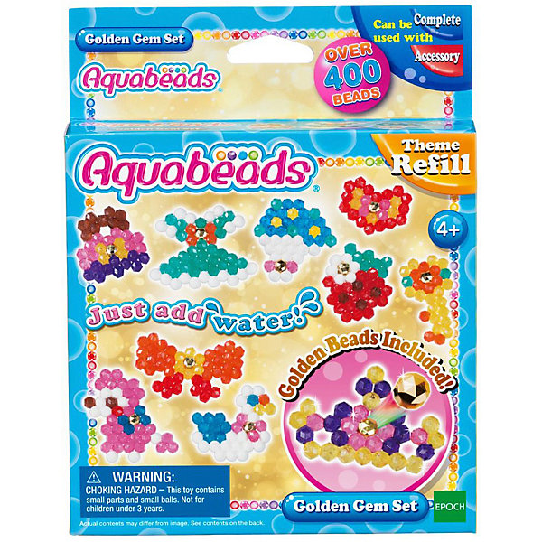 

Набор для творчества Aquabeads "Золотые украшения", Синий