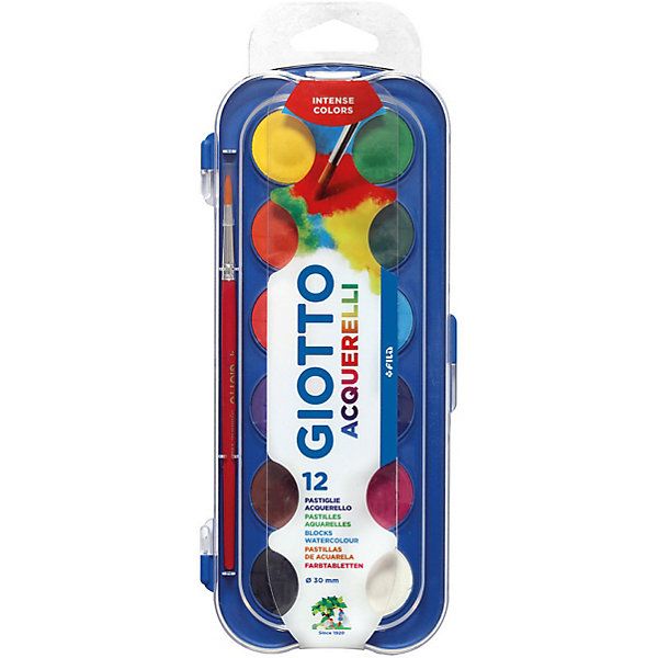 

Набор сухой акварели Giotto "Colour Blocks Mini", 12 цветов