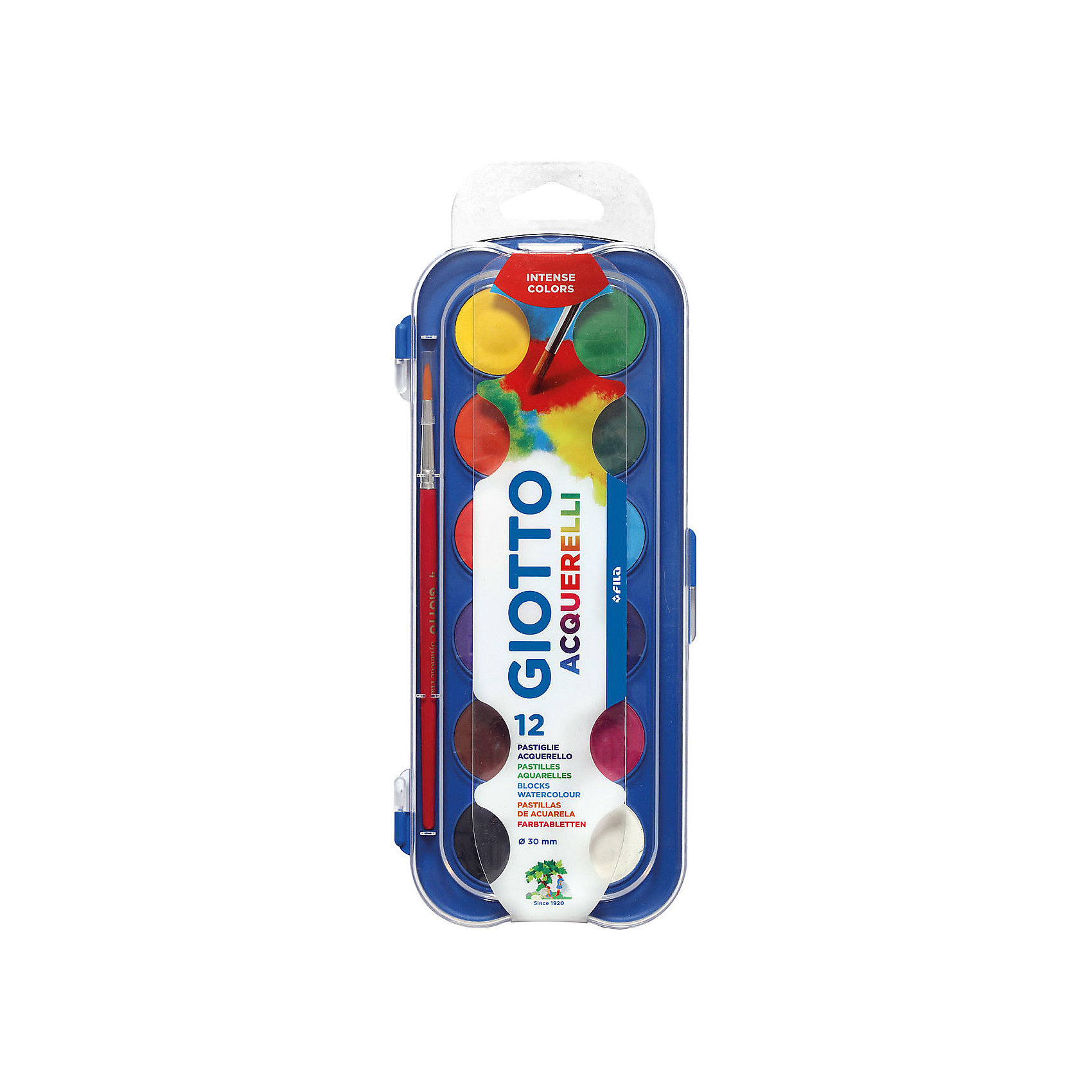 

Набор сухой акварели Giotto "Colour Blocks Mini", 12 цветов