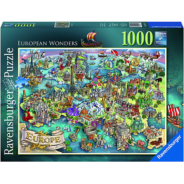 

Пазл Ravensburger "Чудеса Европы", 1000 элементов