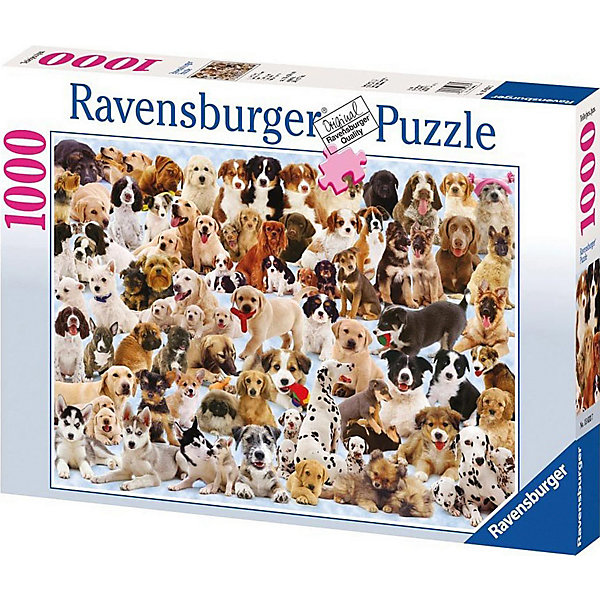 

Пазл Ravensburger "Изобилие собак", 1000 элементов