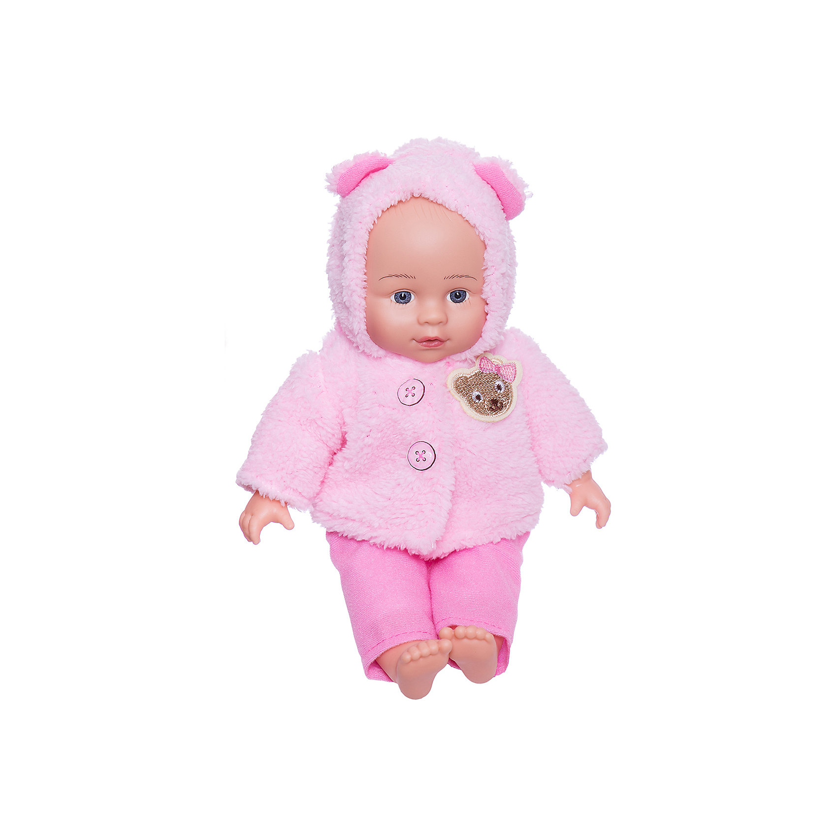 Кукла мягконабивная ABTOYS. Кукла "Baby Boutique", 42 см. Пупс в розовом костюме. Пупс с аксессуарами, 33 см. Boutique 33
