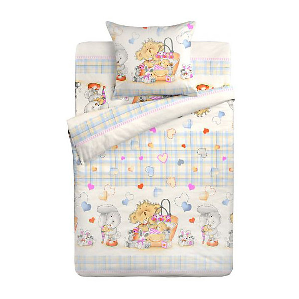 

Комплект постельного белья в детскую кроватку "Letto", Синий