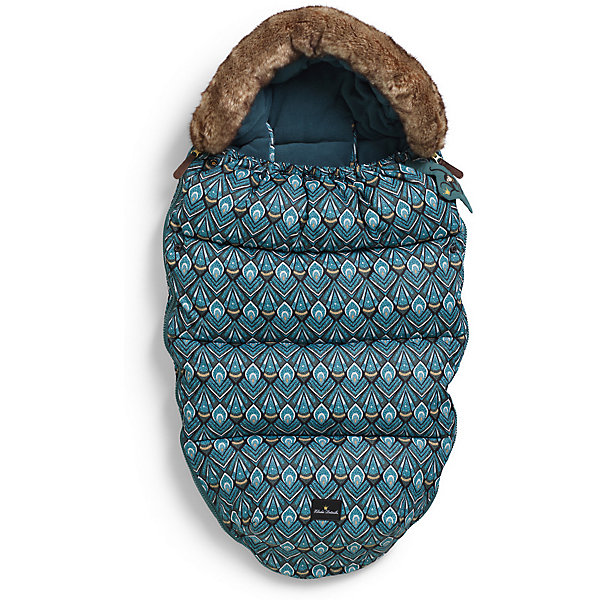 

Зимний конверт в коляску Elodie Details Everest Feathers, Синий/зеленый