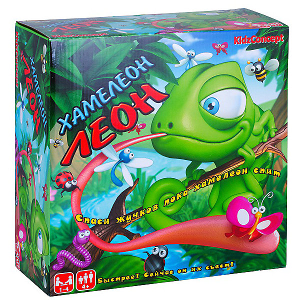 

Настольная игра KidzConcept "Хамелеон Леон", Разноцветный