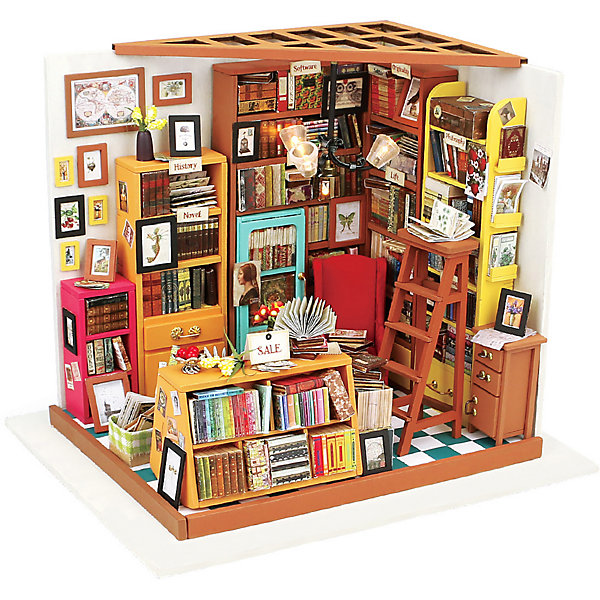 

Сборная модель-румбокс Diy House "Книжная лавка, Сборная модель-румбокс Diy House "Книжная лавка"