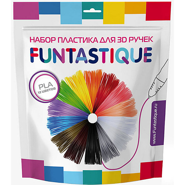 FUNtastique Комплект PLA-пластика Funtastique для 3д ручек, 12 цветов