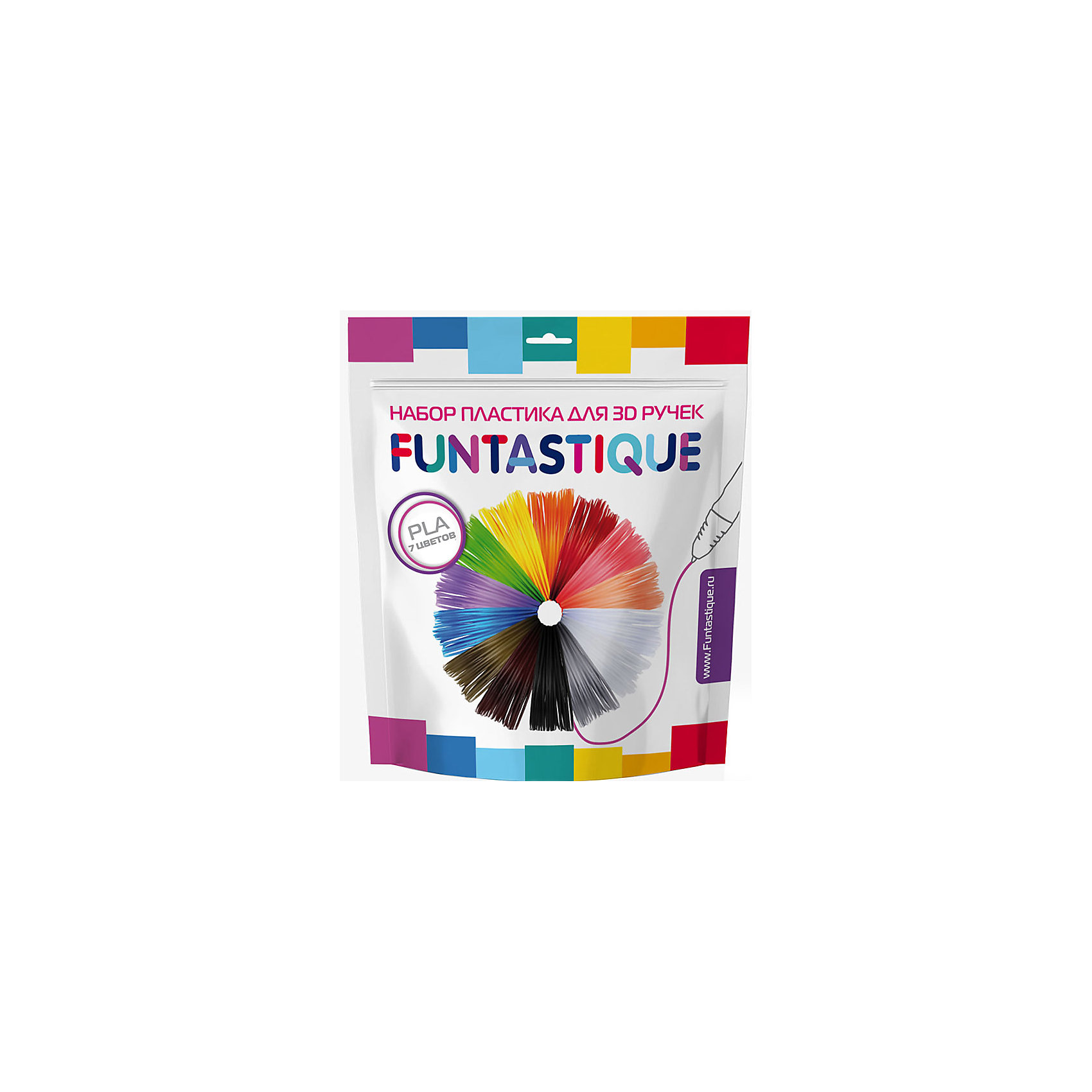 фото Комплект PLA-пластика Funtastique для 3д ручек, 7 цветов