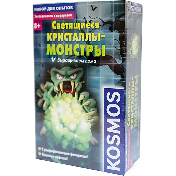 

Набор для опытов Kosmos "Светящиеся кристаллы-монстры, Разноцветный, Набор для опытов Kosmos "Светящиеся кристаллы-монстры"