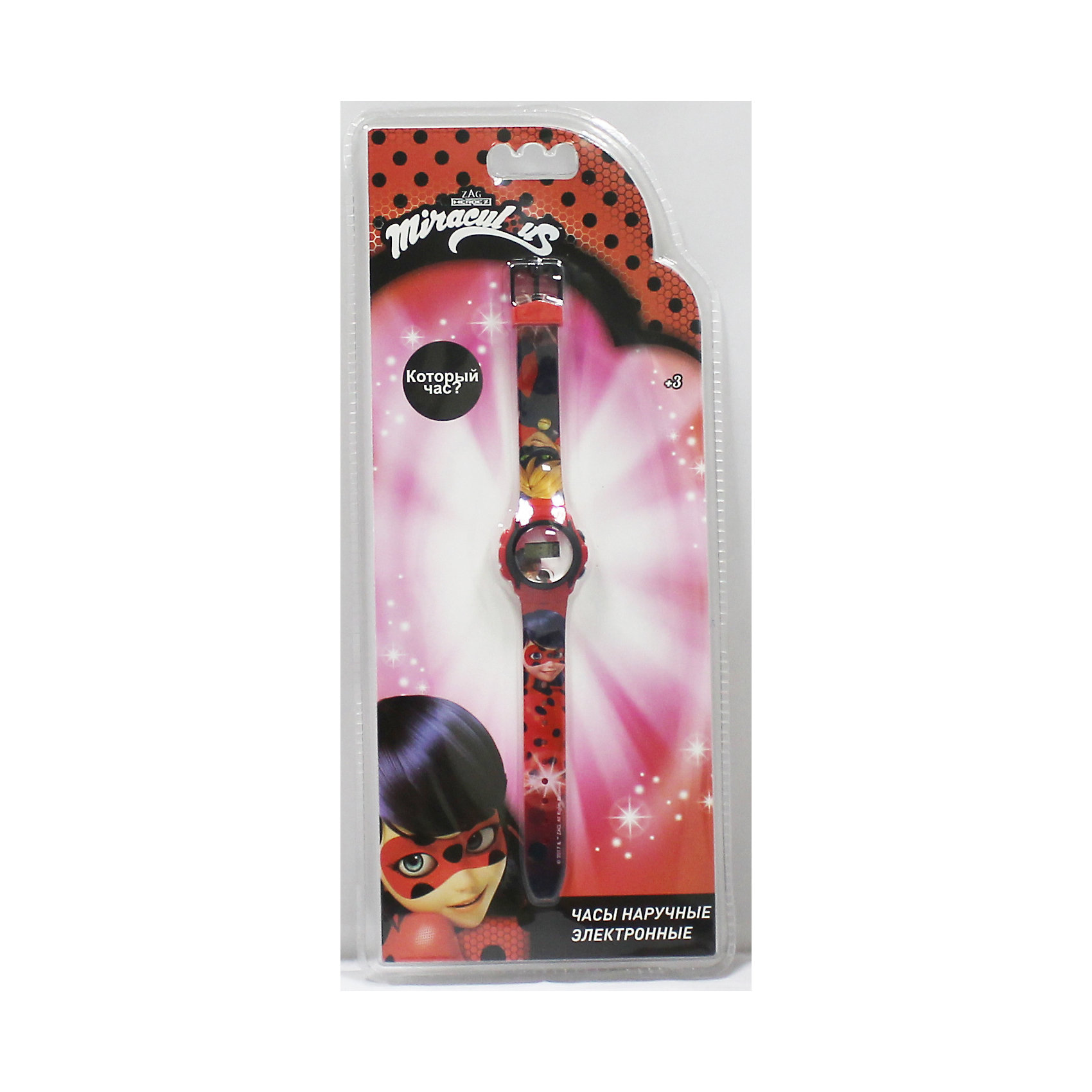 фото Электронные наручные часы Miraculous (Леди Баг и Супер-Кот)-Леди Баг и Супер-Кот