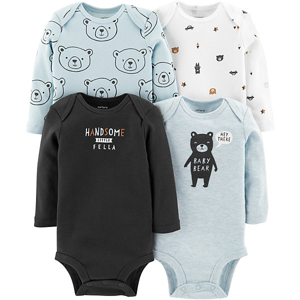 

Боди 4 шт. Carter's для мальчика, Разноцветный