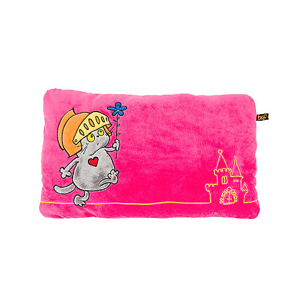 

Мягкая игрушка-подушка Budi Basa Кот Басик-рыцарь, 40 см, Розовый