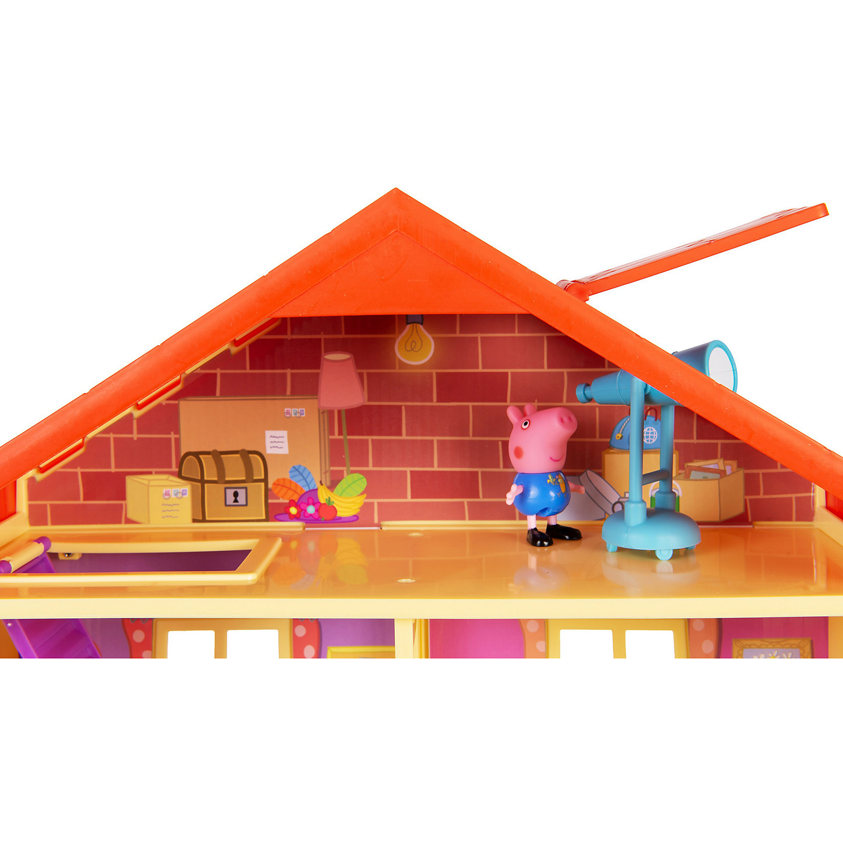 фото Игровой набор Росмэн "Свинка Пеппа" Большой дом Пеппы, 6 комнат, свет и звук