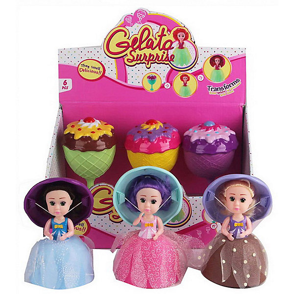 

Мини-кукла Emco "Cupcake Surprise" Jelato, 15 см., Разноцветный