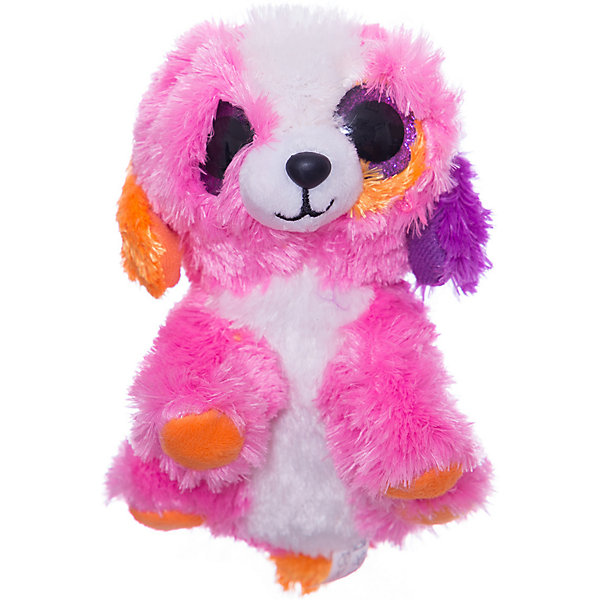 

Мягкая игрушка ABtoys Собачка 15 см, розовая, Розовый