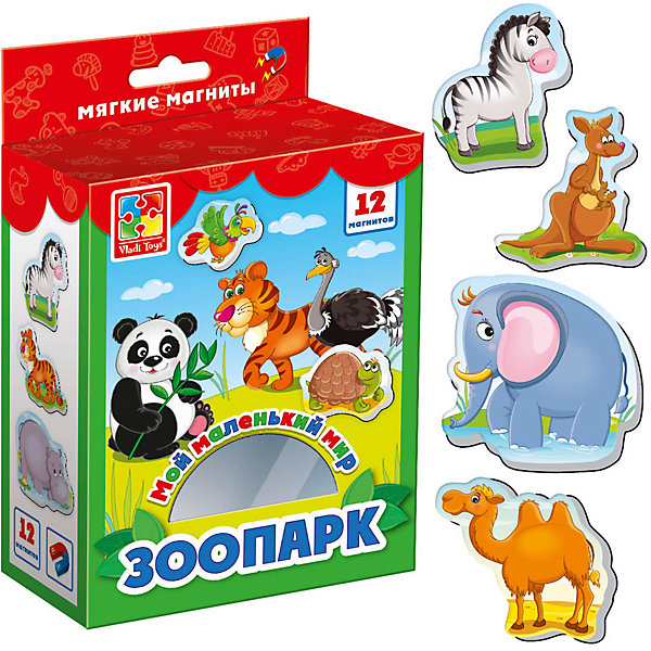 

Мягкие магниты Vladi Toys "Мой маленький мир" Зоопарк