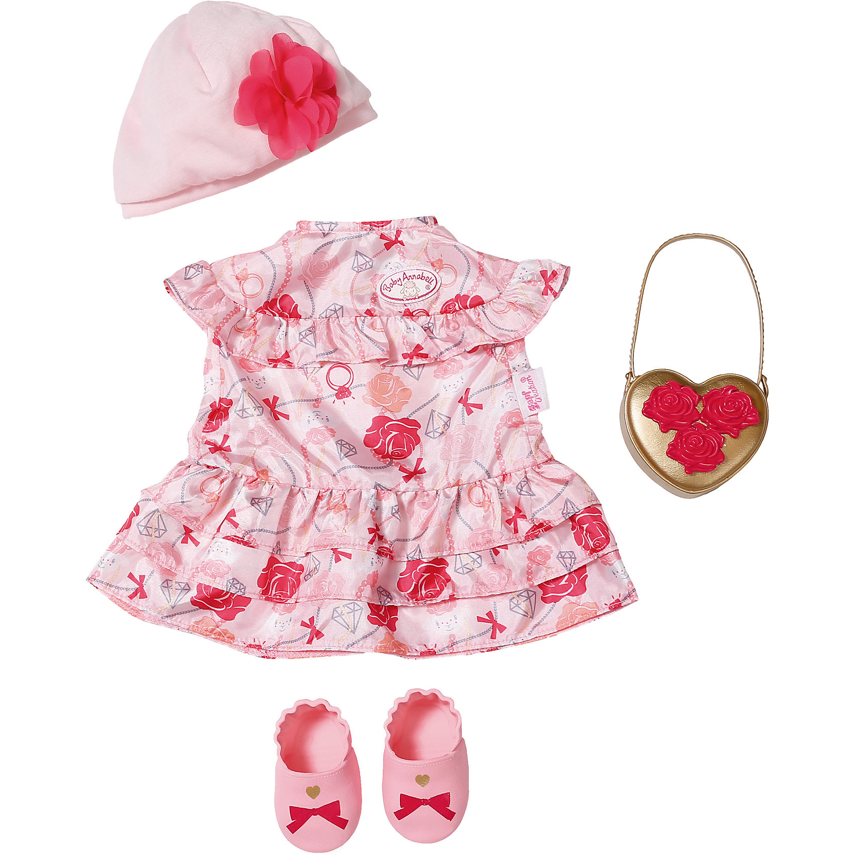 фото Одежда для куклы Zapf Creation Baby Annabell Цветочная коллекция, делюкс
