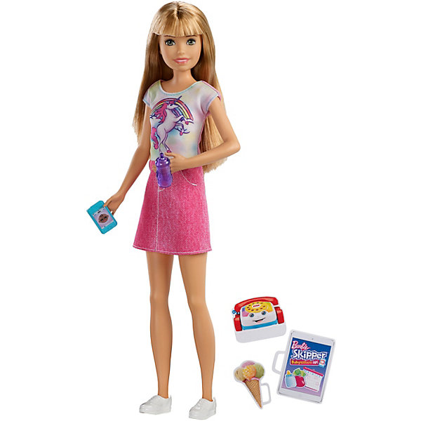 фото Кукла barbie семья няня скиппер блондинка с мороженым mattel