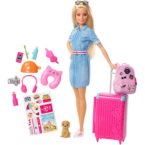 

Кукла Barbie "Путешествия" Барби в джинсовом платье