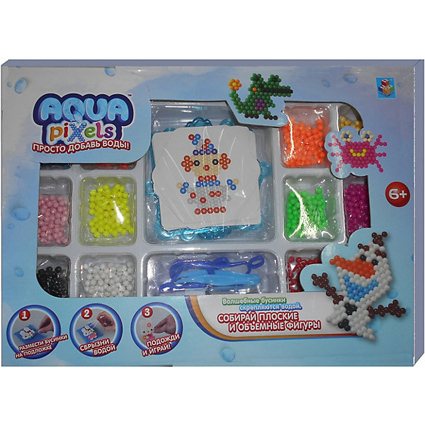 

Набор для творчества 1Toy "Aqua pixels" Мега набор, 960 пикселей, Разноцветный, Набор для творчества 1Toy "Aqua pixels" Мега набор, 960 пикселей